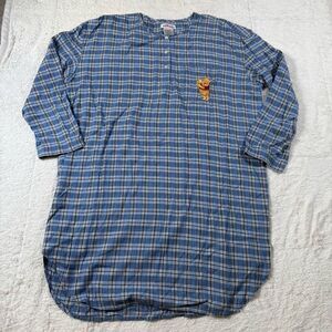 Vintage Y2K Disney Winnie the Pooh Plaid Nightgown Pajamas